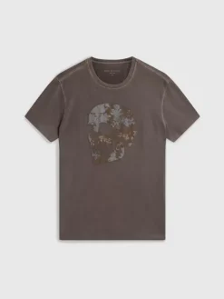 APPLIQUE SKULL TEE-John Varvatos Best