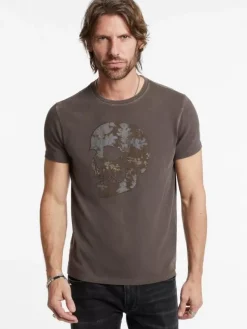 APPLIQUE SKULL TEE-John Varvatos Best