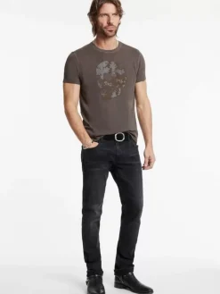 APPLIQUE SKULL TEE-John Varvatos Best