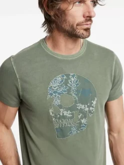 APPLIQUE SKULL TEE-John Varvatos Hot