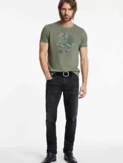 APPLIQUE SKULL TEE-John Varvatos Hot