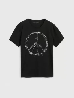 BARBWIRE PEACE TEE-John Varvatos Outlet