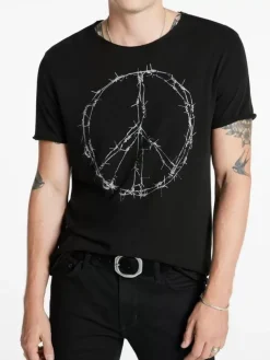 BARBWIRE PEACE TEE-John Varvatos Outlet
