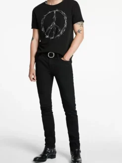 BARBWIRE PEACE TEE-John Varvatos Outlet
