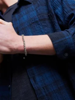 BEADED SKULL BRACELET-John Varvatos Online