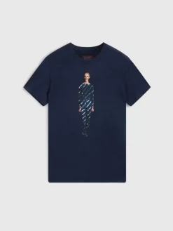 BOWIE BLUE TEE-John Varvatos Sale
