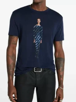 BOWIE BLUE TEE-John Varvatos Sale