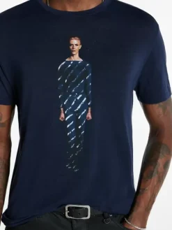BOWIE BLUE TEE-John Varvatos Sale