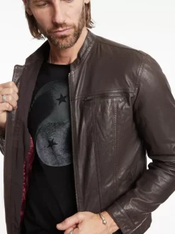 BRANDO BAND COLLAR JACKET-John Varvatos Hot