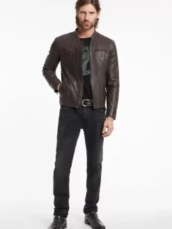 BRANDO BAND COLLAR JACKET-John Varvatos Hot