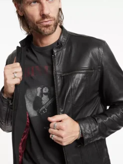 BRANDO BAND COLLAR JACKET-John Varvatos Hot