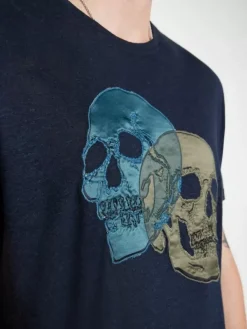 DOUBLE SKULL TEE-John Varvatos