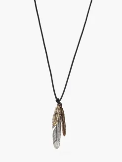 FEATHER PENDANT NECKLACE-John Varvatos Best