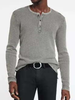 MEMPHIS WAFFLE HENLEY-John Varvatos Discount