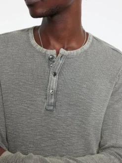 MEMPHIS WAFFLE HENLEY-John Varvatos Discount