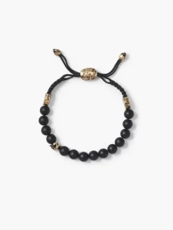 8MM BRASS SKULL WITH COLOR BEADS-John Varvatos New