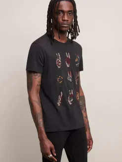MULTI PEACE HAND TEE-John Varvatos New