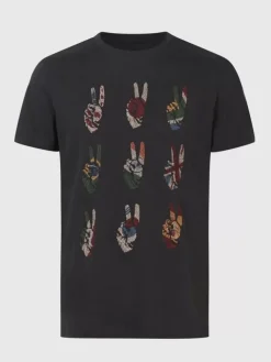 MULTI PEACE HAND TEE-John Varvatos New
