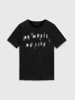 NO MUSIC NO LIFE TEE-John Varvatos Hot