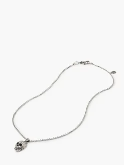 DISTRESSED SKULL NECKLACE-John Varvatos
