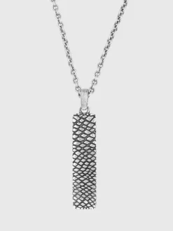 SNAKESKIN PENDANT NECKLACE-John Varvatos Outlet