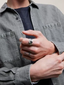 STERLING SILVER NAILS RING-John Varvatos Best