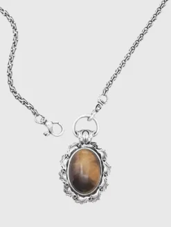 TIGERS EYE PENDANT NECKLACE-John Varvatos Best
