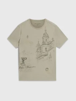 TRAVELERS STAMP TEE-John Varvatos Discount